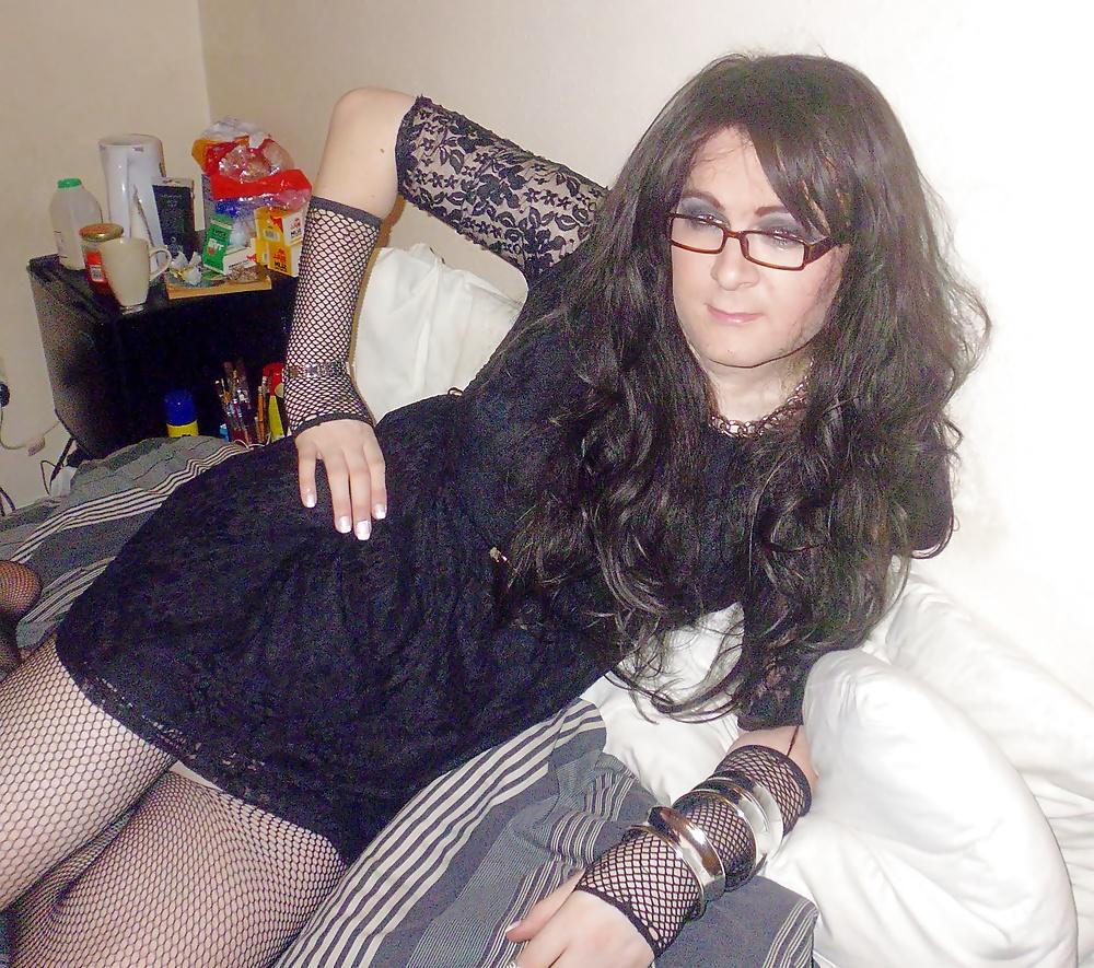 5P Black Lace Dress