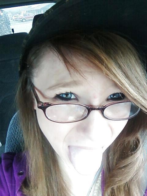 25P Cute nerdy teen