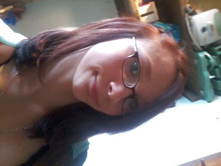 25P Cute nerdy teen