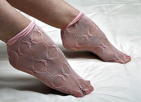 25P Nylon socks lace socks socquettes fines petites socquettes