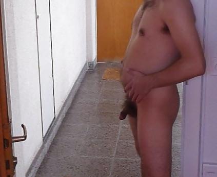 25P Naked in front of the door of my neighbor girl