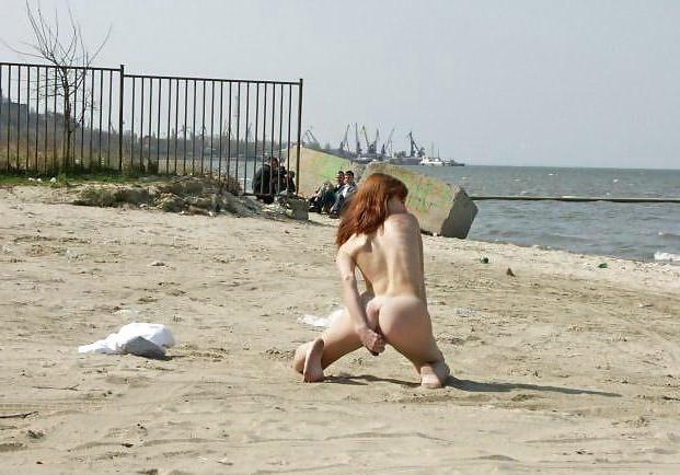 17P Playing with herself in public.