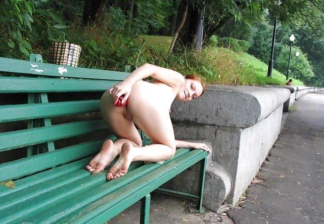 17P Playing with herself in public.