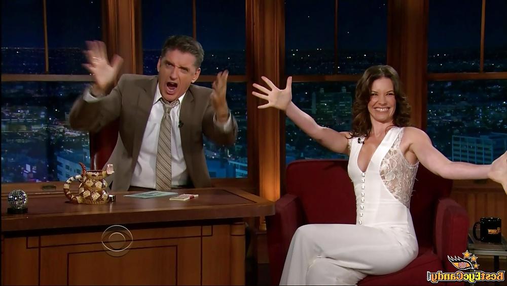 24P Evangeline Lilly HOT in WHITE OVERALL