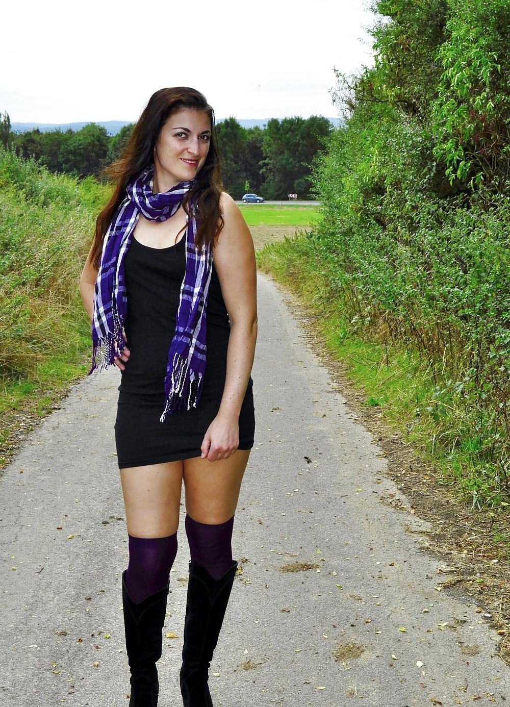 23P SweetSarah naked outdoor - flashing in public