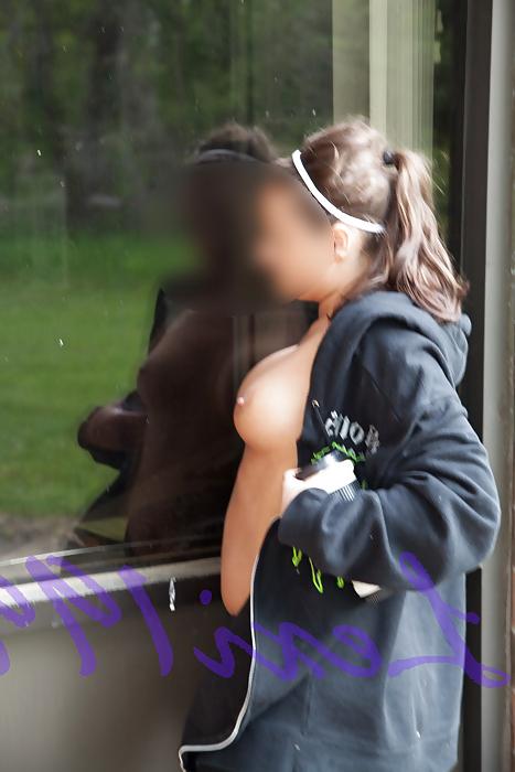 15P Flashing my boobs in public