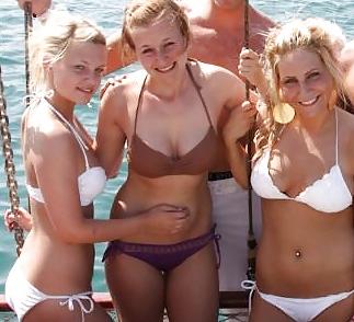 25P Danish teens & women-131-132-dildo party wet t-shirts 