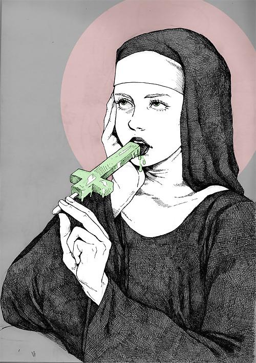 25P Sacrilegious Porn: Naughty Nuns Having Sex - Busty Goddesses