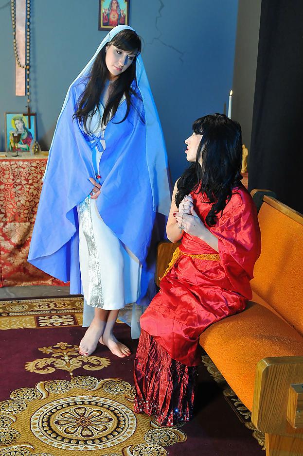 25P Sacrilegious Porn: Naughty Nuns Having Sex - Busty Goddesses