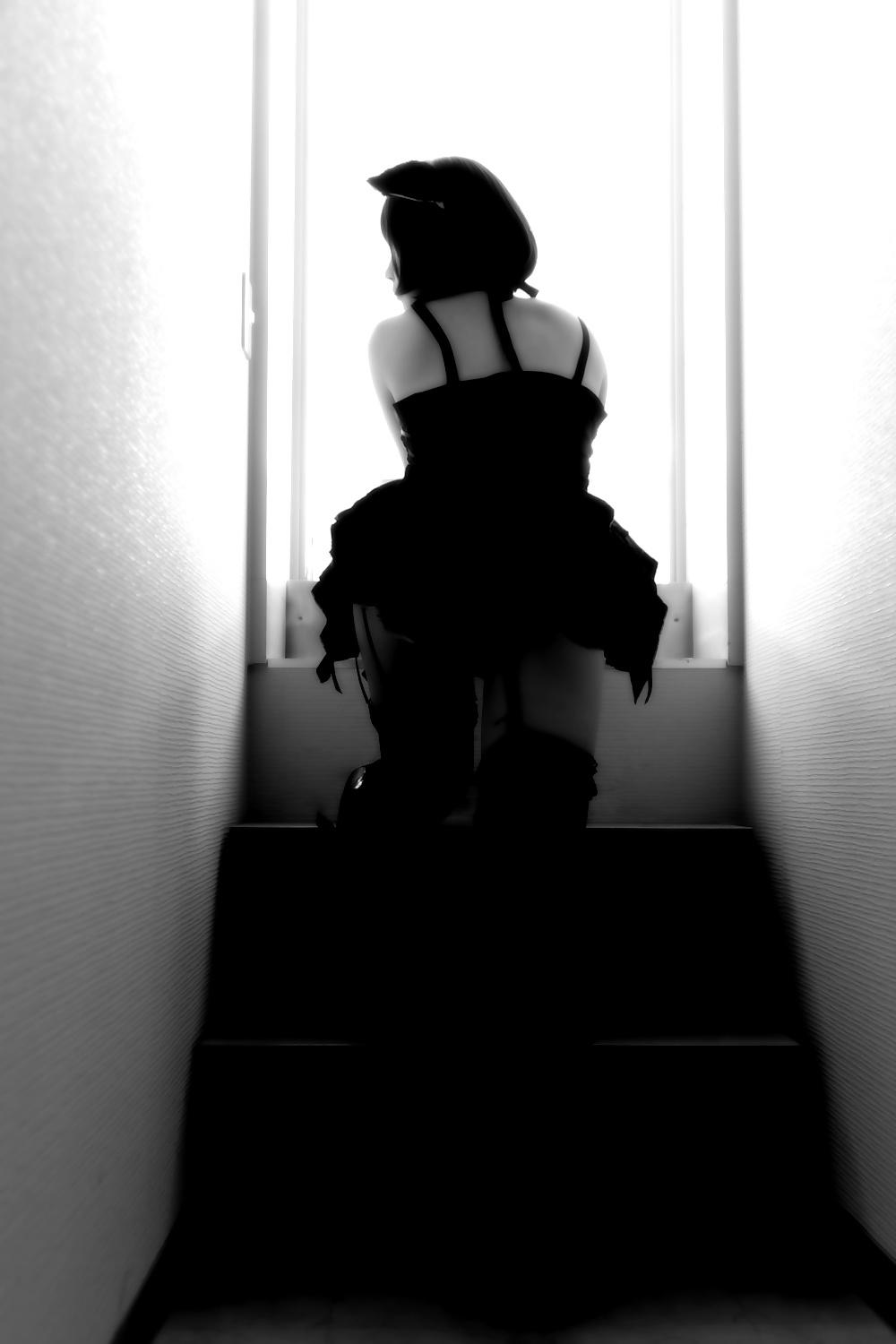25P Asian Cosplay in black