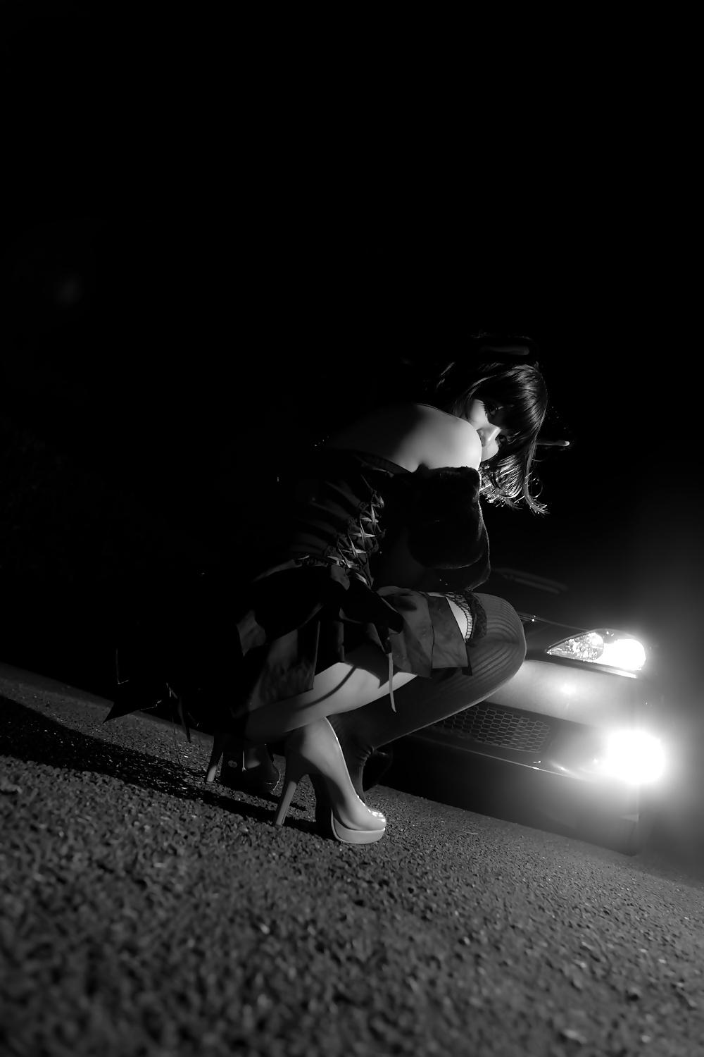 24P Asian Cosplay in black 1