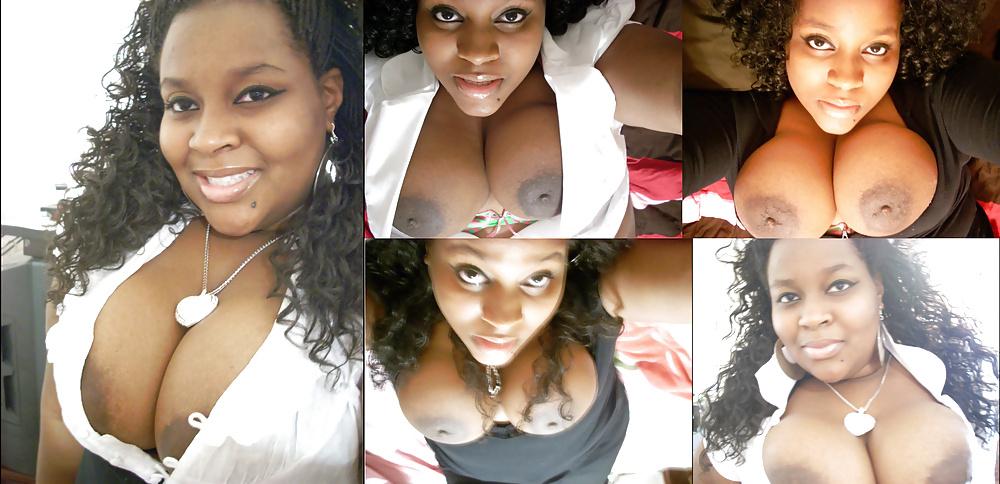 11P Big Natural Silicone-free Boobs! (Ebony BBW)