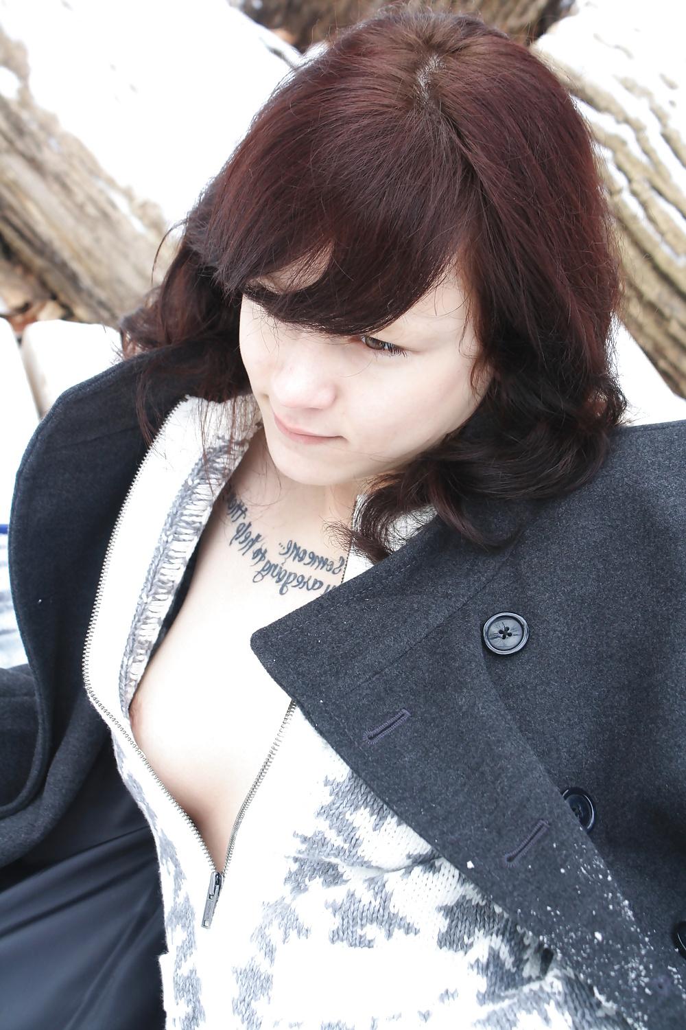 17P Down Blouse and Nipple Slip