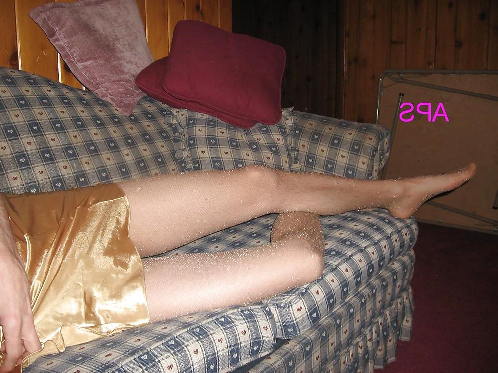 22P Gold Babydoll with Glitter Pantyhose