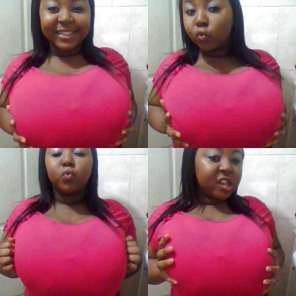 20P Extreme Macromastia Black Boobs 10