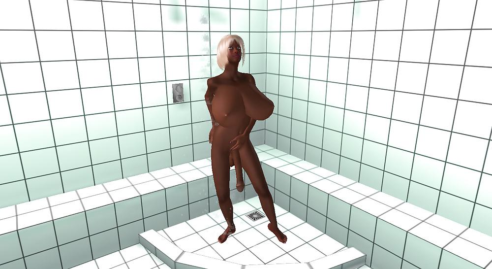 17P Black horny tranny