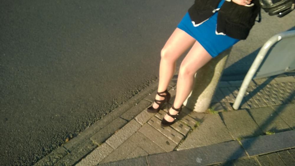 25P Sexy stockings at hotel and in public