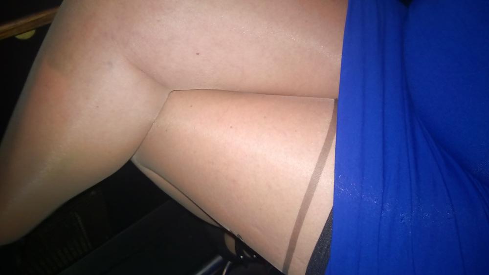 25P Sexy stockings at hotel and in public