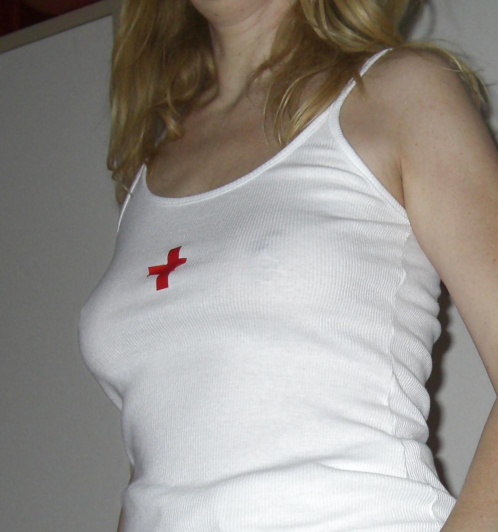25P Mature GF upskirt stockings downblouse cleavage pokies