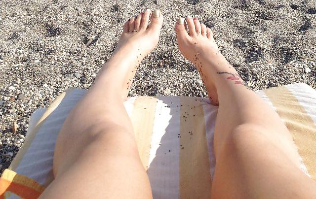 22P My sexy British UK Chav friend with sexy feet in heels