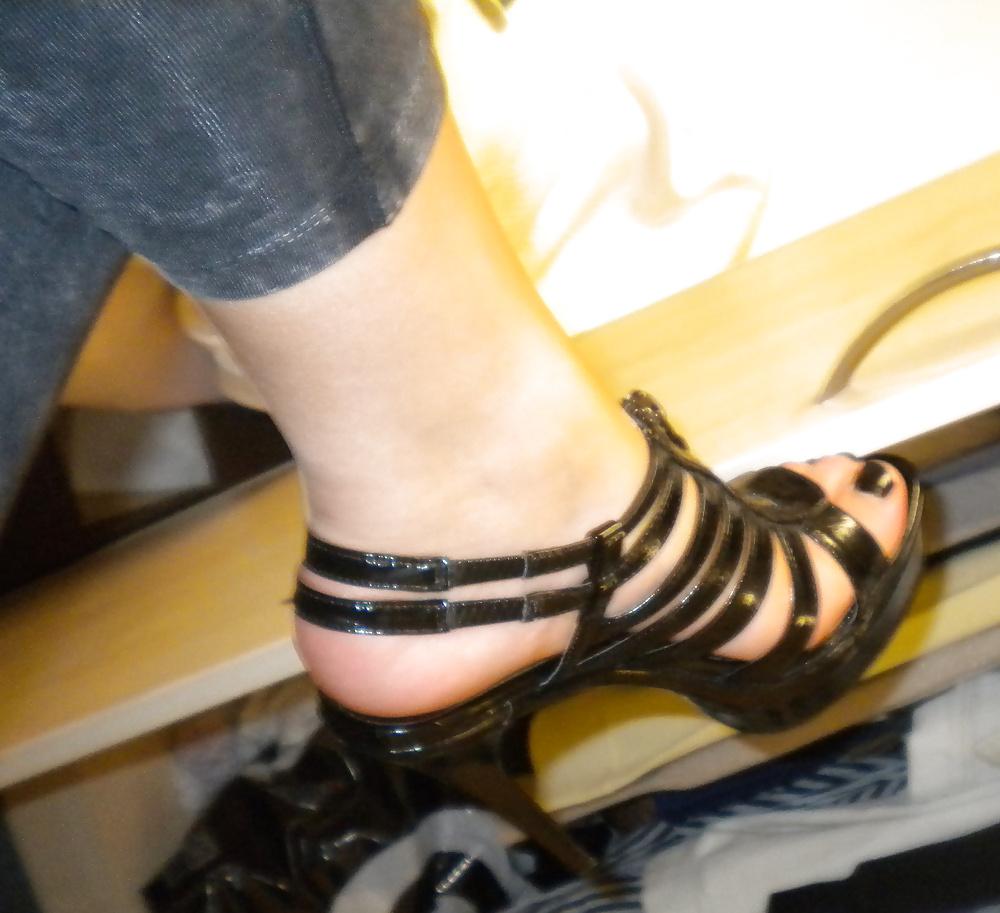 22P My sexy British UK Chav friend with sexy feet in heels