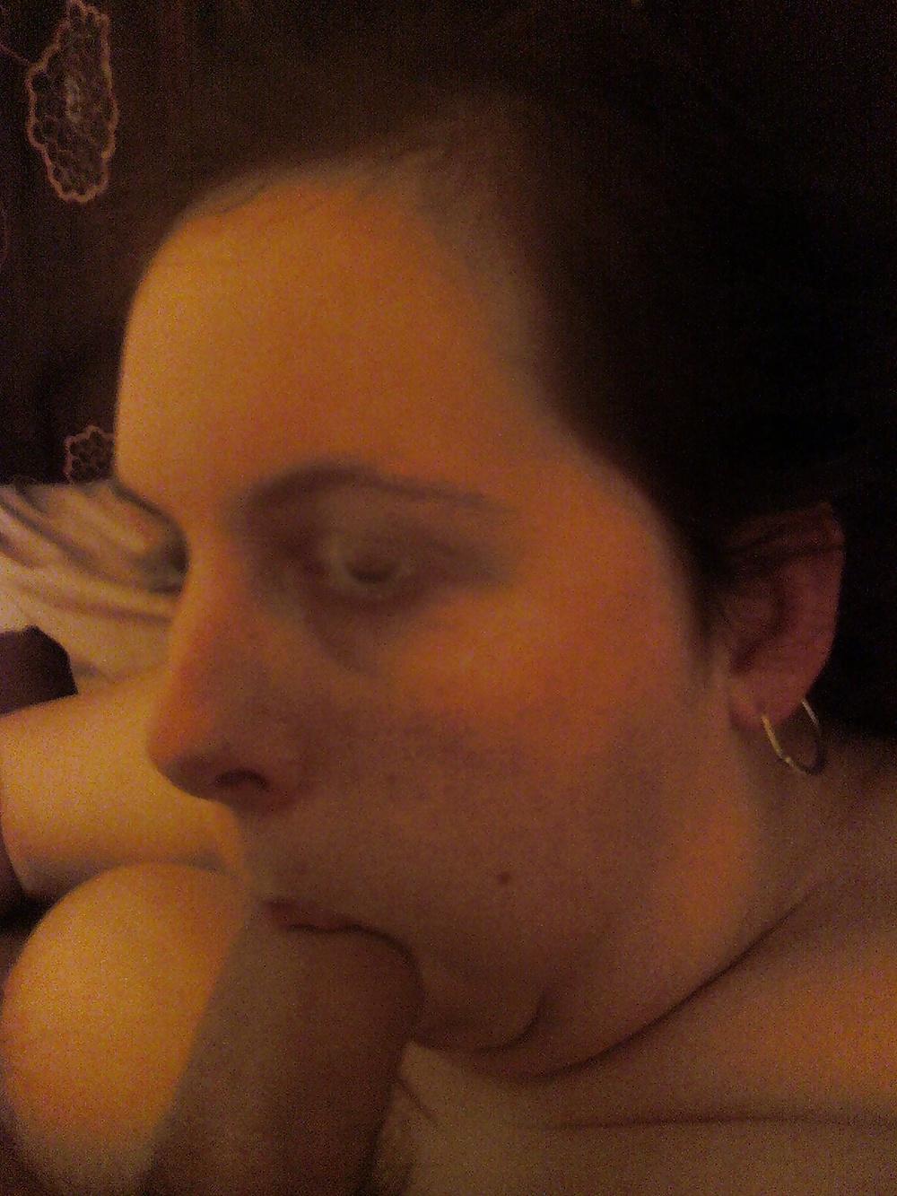25P Bbw big tit wife Amy sucks cock to facial