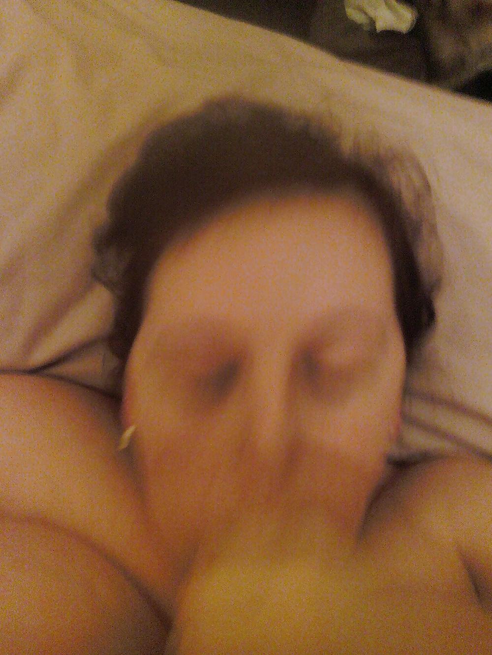25P Bbw big tit wife Amy sucks cock to facial