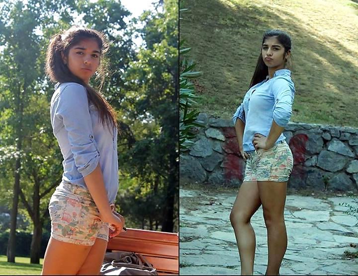 7P Turkish brunette teen girl CENNET! How would you fuck her?