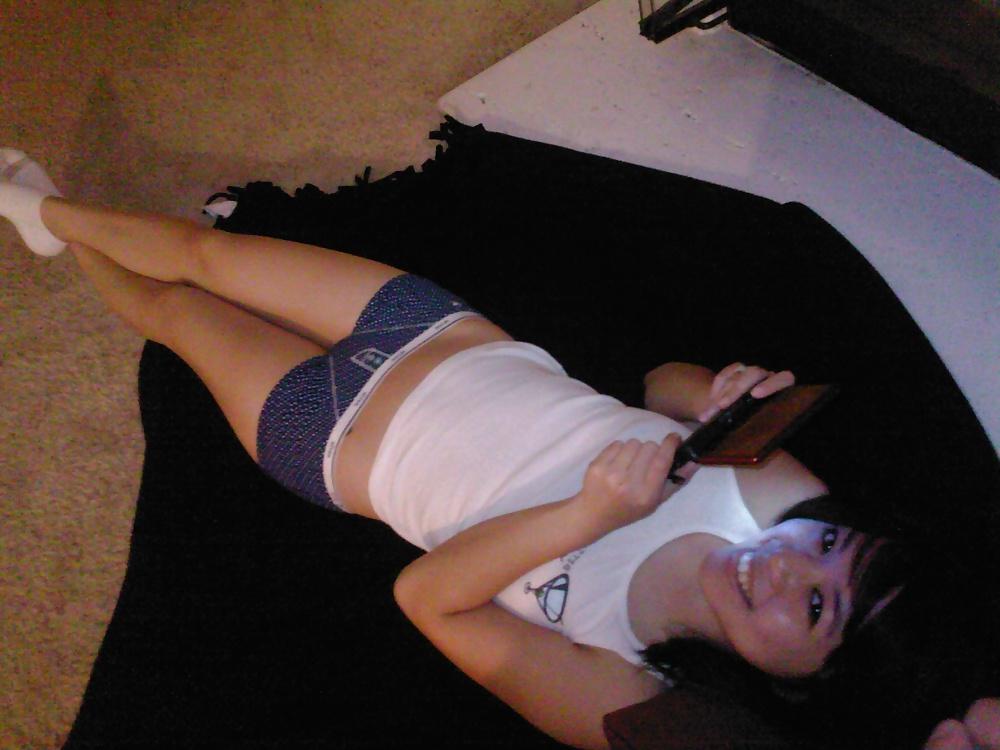 25P Sexy asian girl with white husky