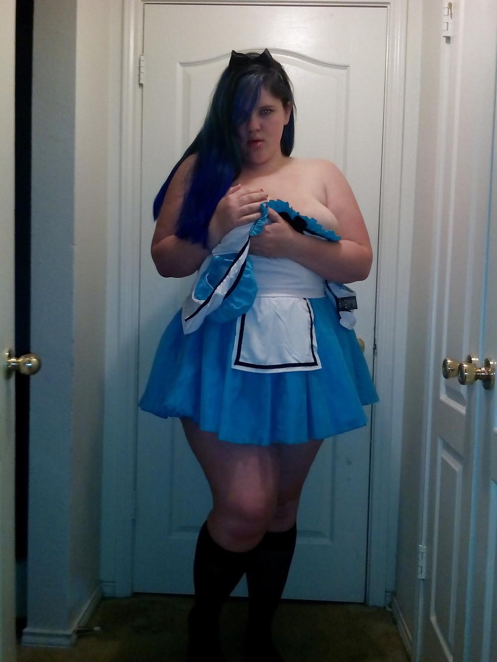 25P SEXY BBW nerd dresses up ALOT