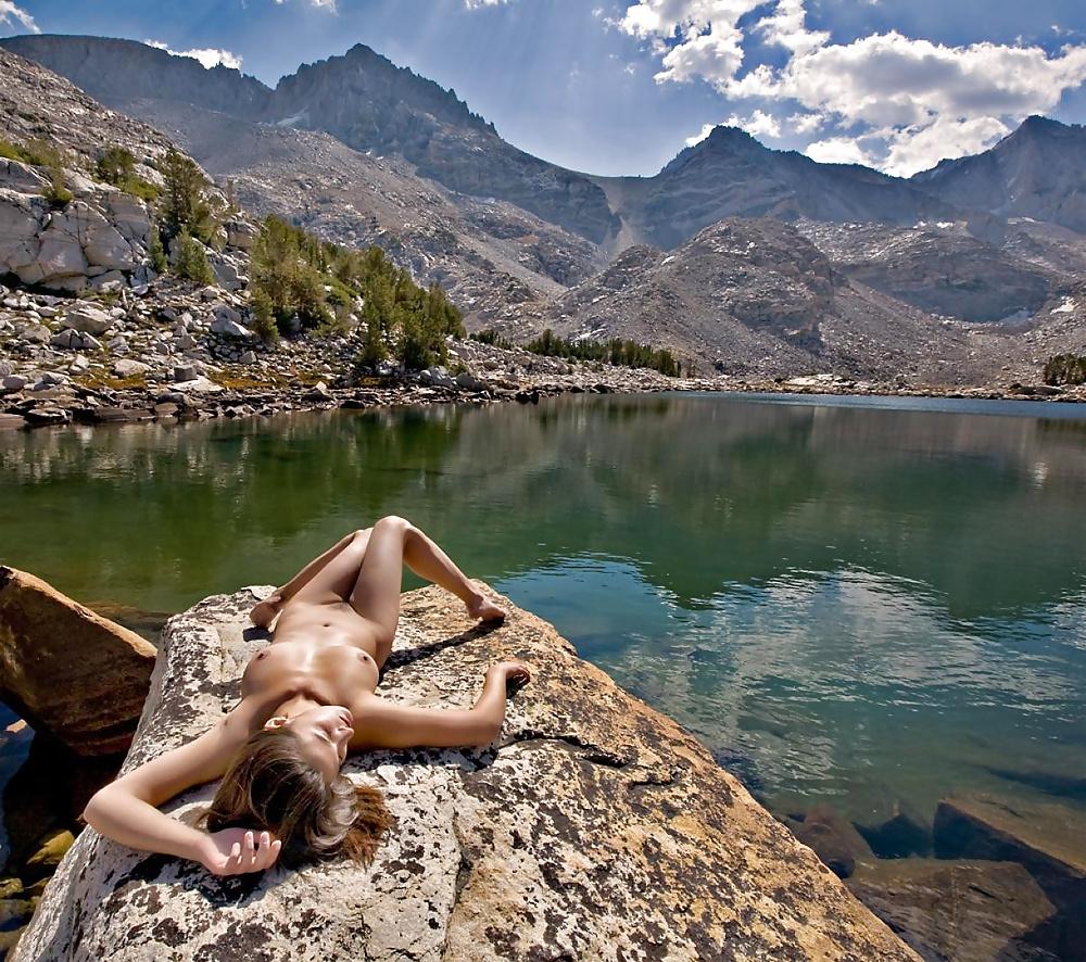25P Naked and alone in nature.