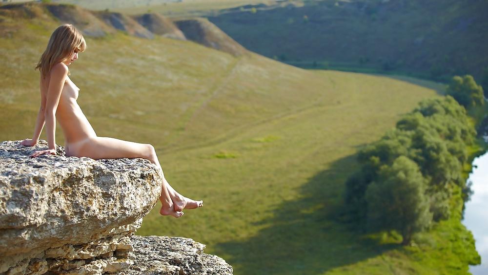 25P Naked and alone in nature.