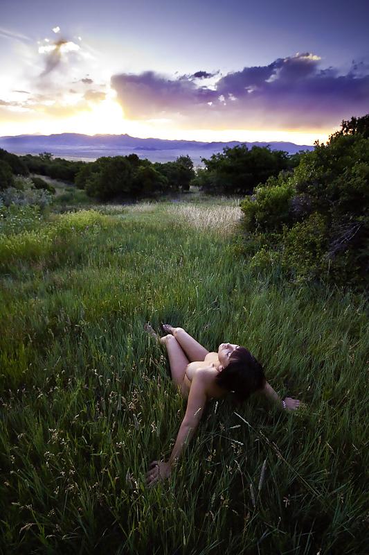 25P Naked and alone in nature.