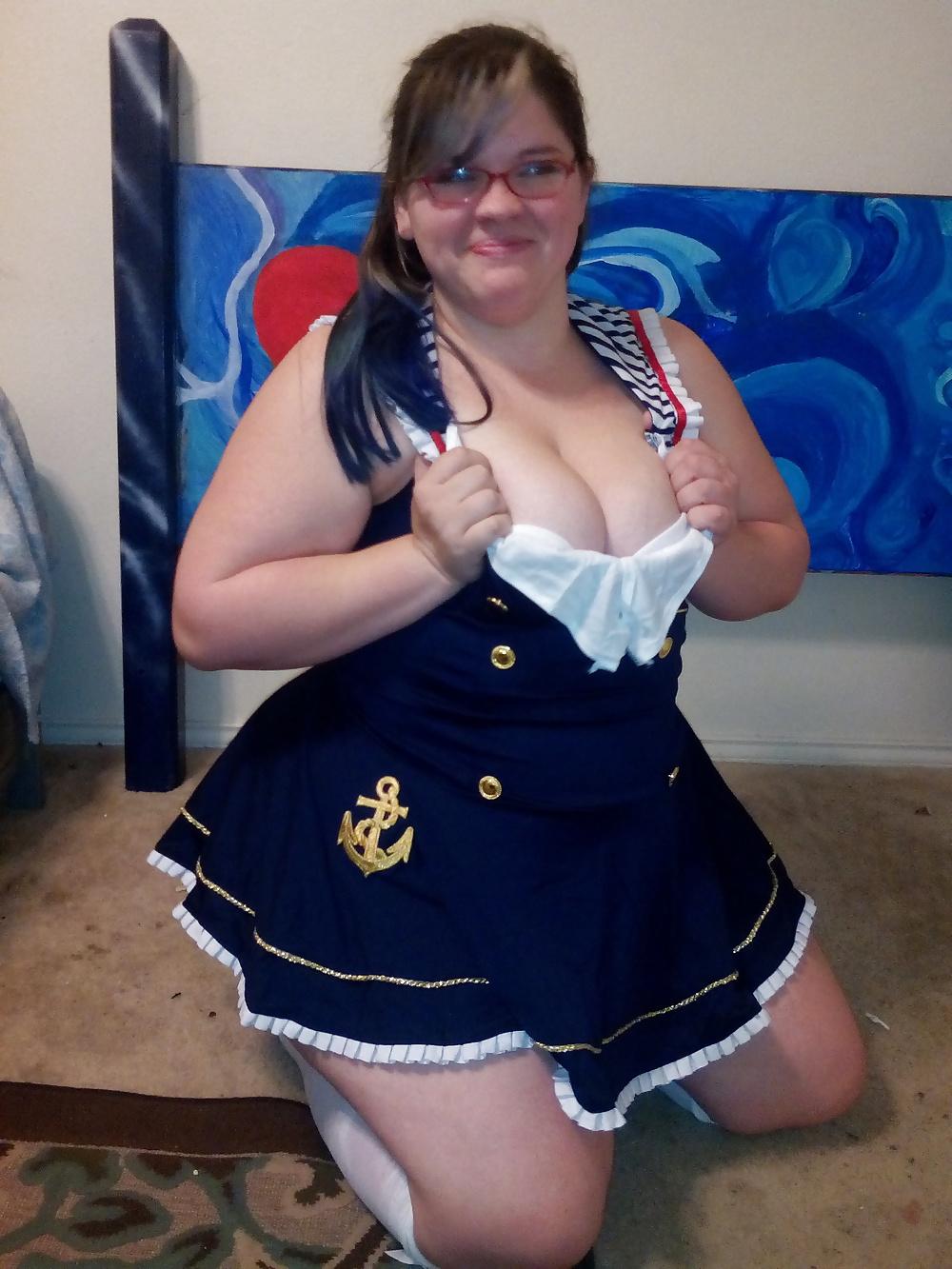 25P SEXY BBW nerd dresses up ALOT II