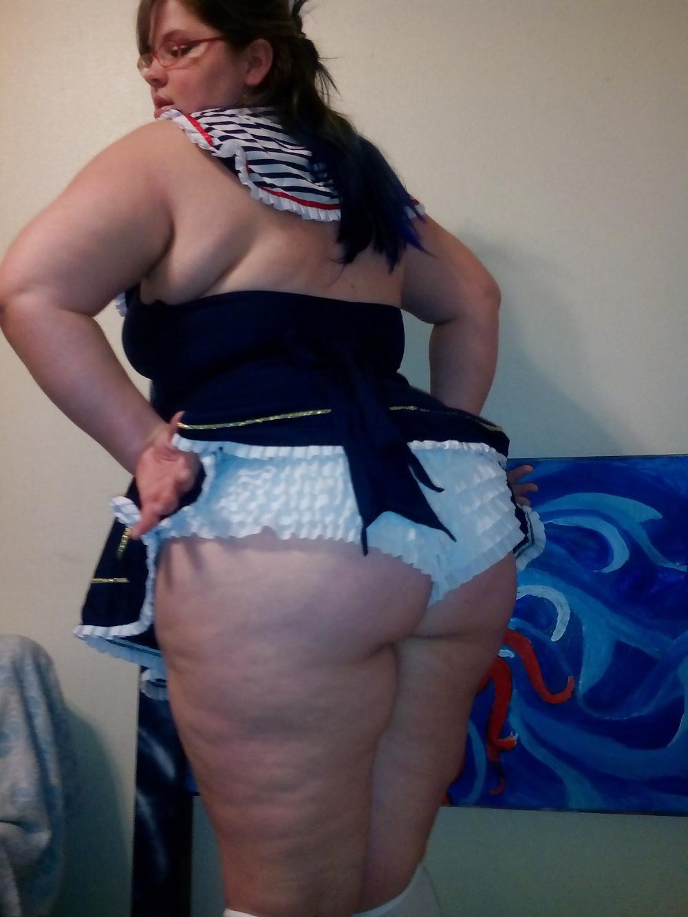 25P SEXY BBW nerd dresses up ALOT II