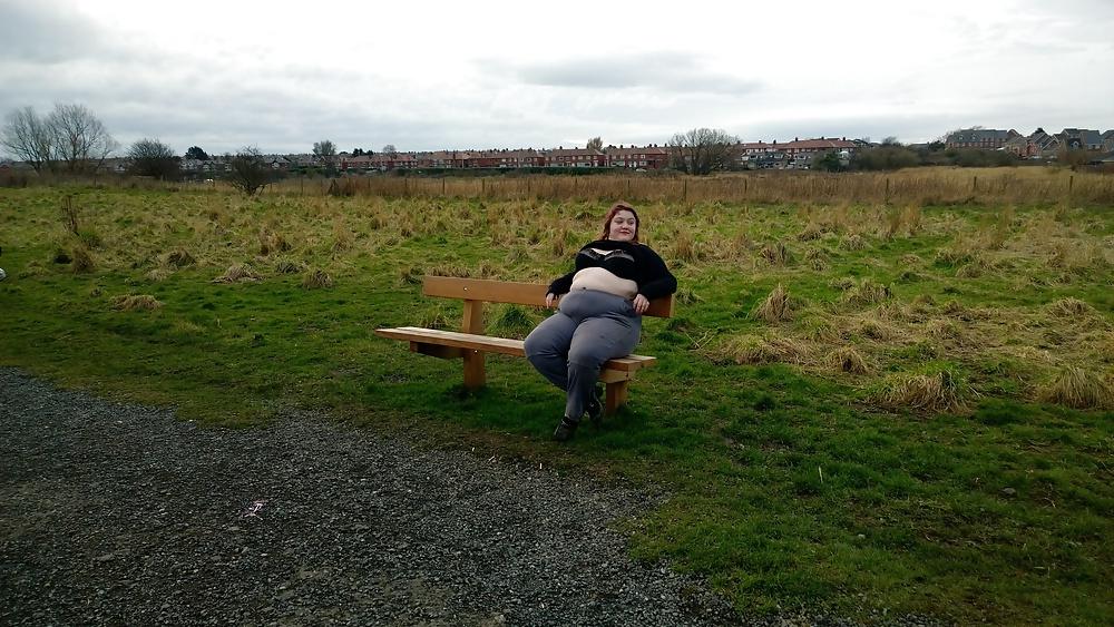 25P Tim Tess 15 Hairy BBW goes Bird watching