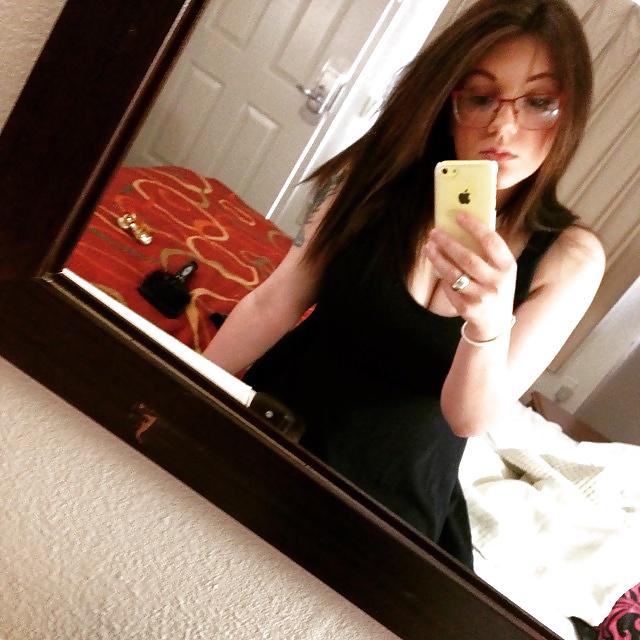25P Cute Nerdy Girl with Big Tits