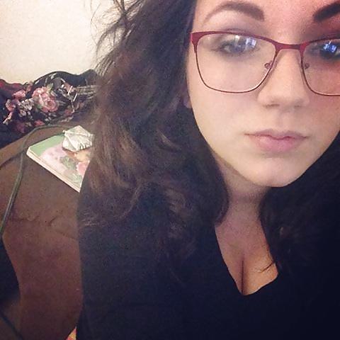 25P Cute Nerdy Girl with Big Tits