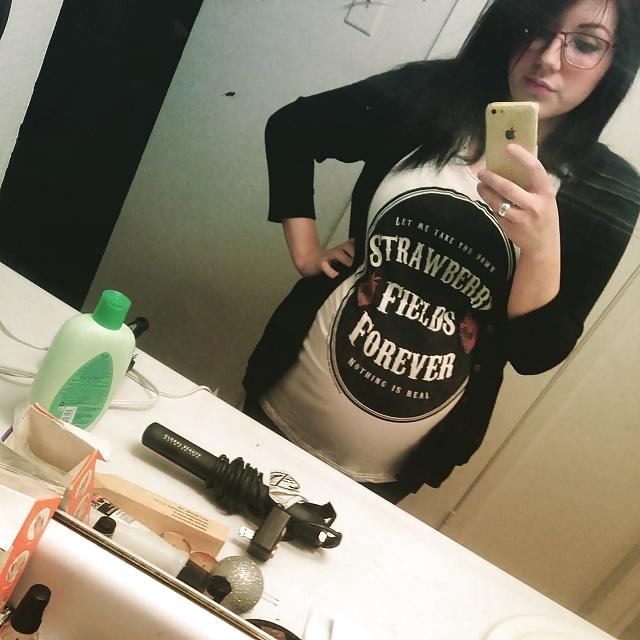 25P Cute Nerdy Girl with Big Tits
