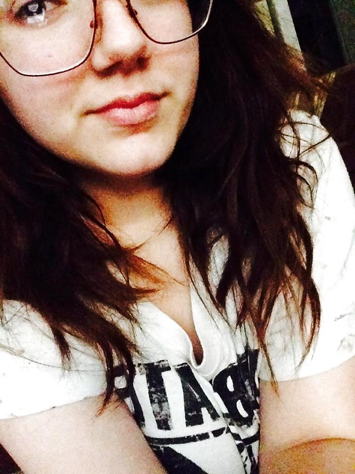 25P Cute Nerdy Girl with Big Tits