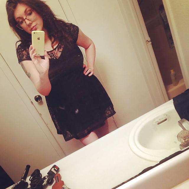 25P Cute Nerdy Girl with Big Tits