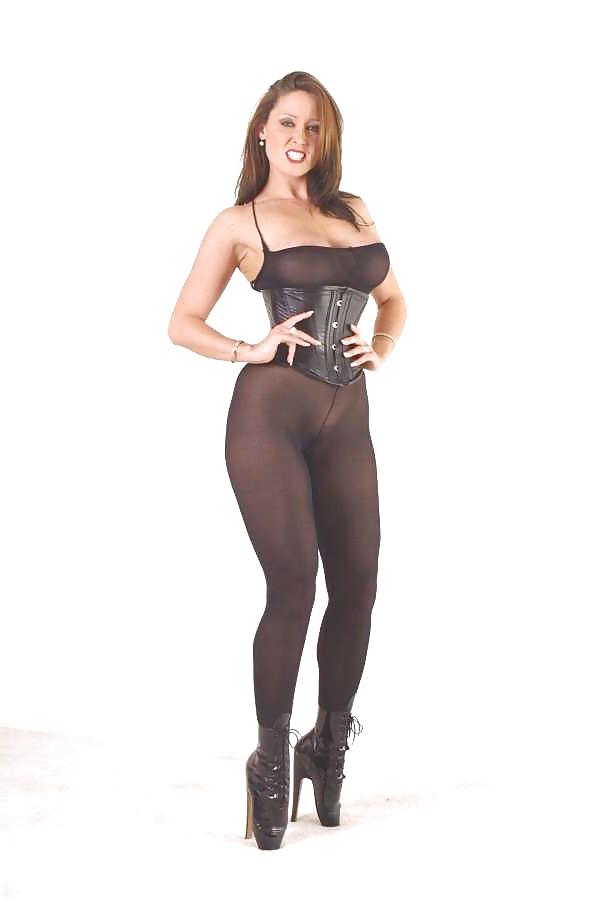 25P Christina Carter in lingerie and fetish wear