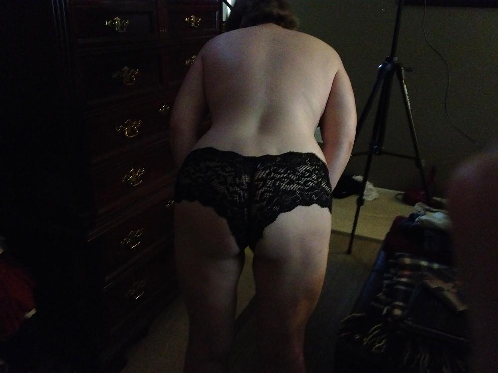 9P Black lace panties