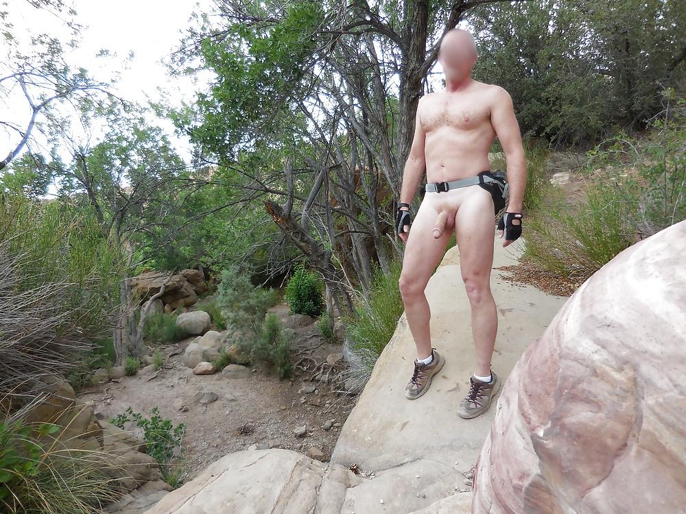 5P Nude Hiking at First River Canyon & Riding My Brake Handle