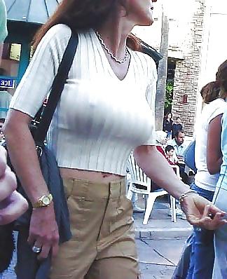 25P Braless in public (do they think well notice?)
