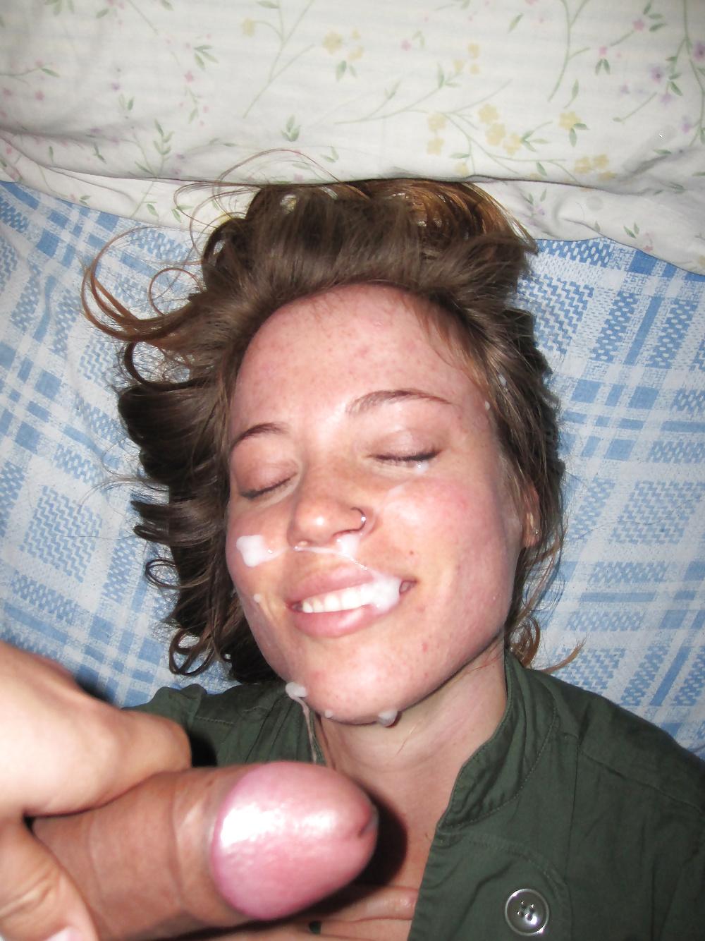 25P Brown hair Girl Amatuer Facials
