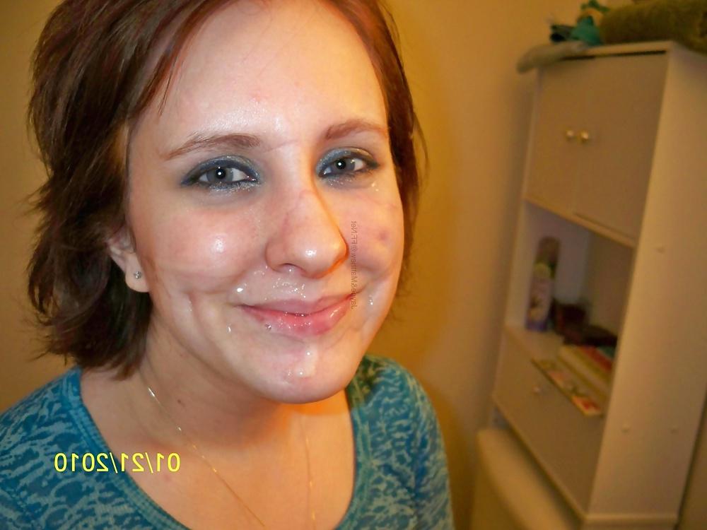 25P Brown hair Girl Amatuer Facials