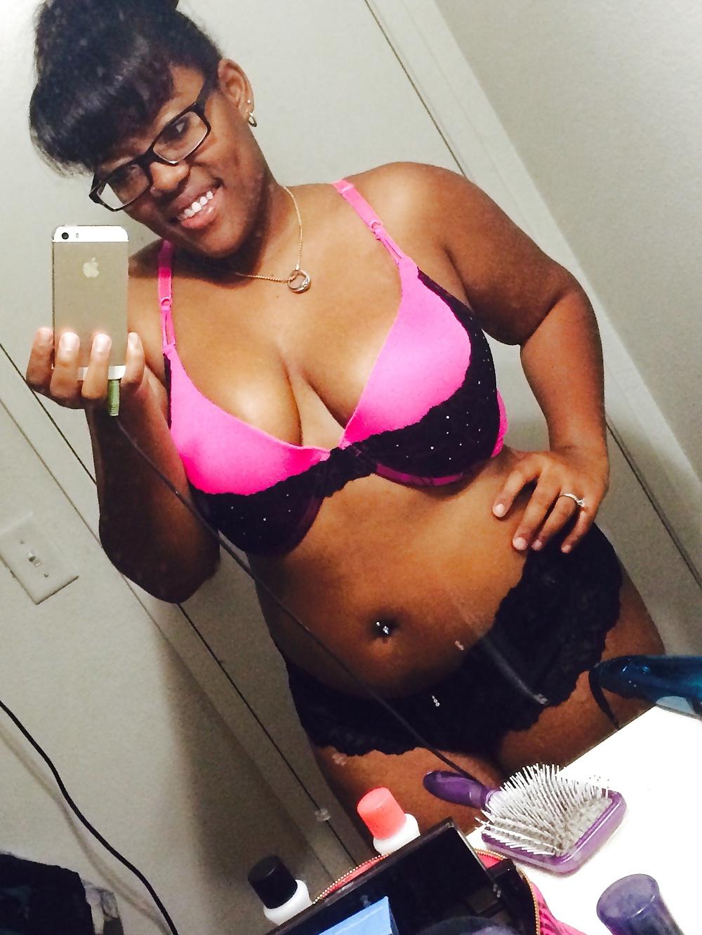 13P Black teen in bra and panties 