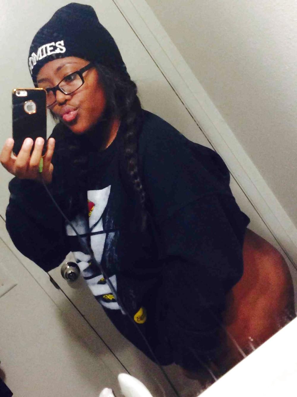 13P Black teen in bra and panties 