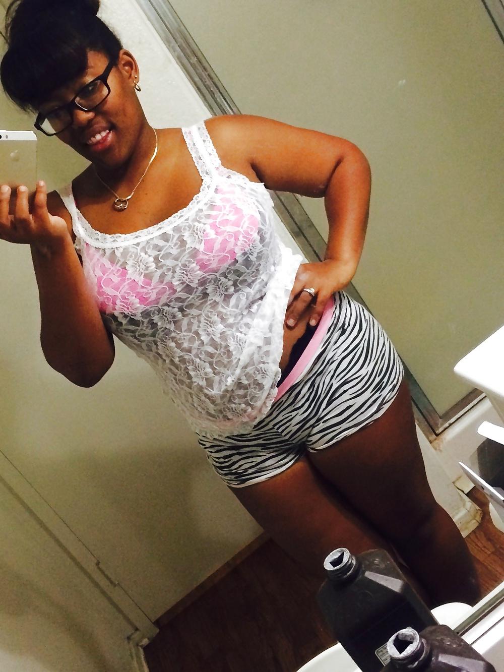 13P Black teen in bra and panties 